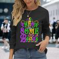 Throw Me Some Beads Men Women Mardi Gras Beads Long Sleeve T-Shirt Gifts for Her