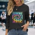 Tie Dye Legend Since 2012 10 Years Old 10Th Birthday Long Sleeve T-Shirt Gifts for Her