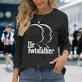 The Twinfather Father Of Twins Dad Long Sleeve T-Shirt Gifts for Her