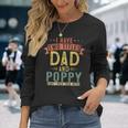 I Have Two Titles Dad And Poppy Vintage Fathers Grandpa Long Sleeve T-Shirt Gifts for Her