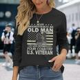 Us Veteran Veterans Day Us Patriot V5 Long Sleeve T-Shirt Gifts for Her