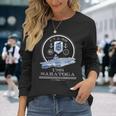 Uss Saratoga Cva-60 Naval Ship Military Aircraft Carrier Long Sleeve T-Shirt Gifts for Her