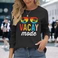 Vacay Mode Vintage Vacation Summer Cruise Holiday Long Sleeve T-Shirt T-Shirt Gifts for Her