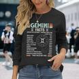 Vintage Astrology May June Birthday Zodiac Sign Retro Gemini Long Sleeve T-Shirt T-Shirt Gifts for Her