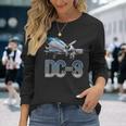 Vintage Dc-3 Flugzeug-Outfit Für Herren Langarmshirts Geschenke für Sie