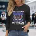 Vintage Proud Son Of A US Air Force Veteran Mom Dad Long Sleeve T-Shirt Gifts for Her