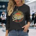 Vintage Retro For Dad Papa Papa Like A Grandpa Long Sleeve T-Shirt Gifts for Her