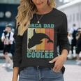 Vintage Retro Orca Dad Like A Regular Dad Father’S Day Long Sleeve T-Shirt Long Sleeve T-Shirt Gifts for Her