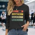 Vintage Sohn Bruder Gaming Legende Retro Video Gamer Junge Langarmshirts Geschenke für Sie