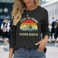 Vintage Stay At Home Dog Dad Retro Dog Lovers Fathers Day Long Sleeve T-Shirt Gifts for Her