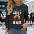 Vintage Style My Favorite Welder Calls Me Dad Fathers Day Long Sleeve T-Shirt Gifts for Her