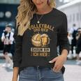 Volleyball Und Bier Darum Bin Ich Hier Volleyballer Lustig Langarmshirts Geschenke für Sie