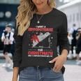 I Want A Hippopotenuse For Christmath Math Teacher Christmas Tshirt Long Sleeve T-Shirt Gifts for Her