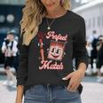 We’Re A Perfect Match Retro Groovy Valentines Day Matching Long Sleeve T-Shirt Gifts for Her