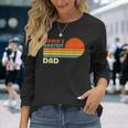 Worlds Okayest Dad Father Retro Vintage Long Sleeve T-Shirt Gifts for Her