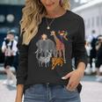 Zoo Animals Shirt Wildlife Birthday Party A Day At The Zoo Long Sleeve T-Shirt T-Shirt Gifts for Her