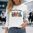 Im With The Banned Love Reading Books Outfit For Bookworms Long Sleeve T-Shirt Gifts for Her