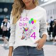 Einhorn Langarmshirts für Mädchen 4 Jahre, Zauberhaftes Einhorn-Motiv Geschenke für Sie