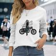 Girl With Vintage Car Long Sleeve T-Shirt Gifts for Her