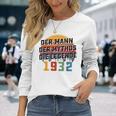 Herren Vintage Der Mann Mythos Die Legende 1932 91 Geburtstag Langarmshirts Geschenke für Sie