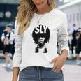 Sly Stone Portrait Tshirt Men Women Long Sleeve T-Shirt T-shirt Graphic Print Gifts for Her