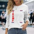 Trump 2024 Trump Truth Really Upset Most People America Flag V2 Long Sleeve T-Shirt Gifts for Her