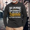 10 Jahre Im Dienst Legende Auf Dem Gelände Dienstjubiläum Langarmshirts Geschenke für alte Männer