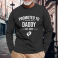 1St Time Dad Est 2022 New First Fathers Hood Day Cool Long Sleeve T-Shirt Gifts for Old Men