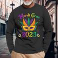 Mardi Gras 2023 Costume With Mask  Unisex Long Sleeve