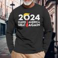 2024 Make America Great Again Long Sleeve T-Shirt Gifts for Old Men