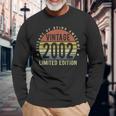 21 Year Old Vintage 2002 Limited Edition 21St Birthday V3 Long Sleeve T-Shirt Gifts for Old Men