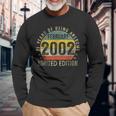 21St Birthday Made In February 2002 Limited Edition V2 Long Sleeve T-Shirt Gifts for Old Men