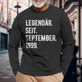 24 Geburtstag Geschenk 24 Jahre Legendär Seit September 199 Langarmshirts Geschenke für alte Männer