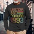 30 Geburtstag Vintage 30 Jahre Legendär Seit Februar 1993 Langarmshirts Geschenke für alte Männer