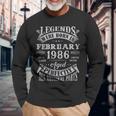 37 Years Old Legends Born In February 1986 37Th Bday Long Sleeve T-Shirt Gifts for Old Men