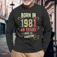 40 Geburtstag Männer 40 All Legends Are Born In März 1981 Langarmshirts Geschenke für alte Männer