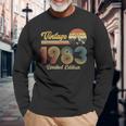 40 Year Old Gifts Vintage 1983 Limited Edition 40Th Birthday V3 Men Women Long Sleeve T-shirt Graphic Print Unisex Gifts for Old Men