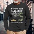 5 Year Old Soldier Camo Army Birthday Themed Military Long Sleeve T-Shirt Gifts for Old Men