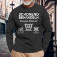 58 Geburtstag 58 Jahre Spruch Schonend Behandeln Langarmshirts Geschenke für alte Männer