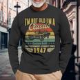75Th Birthday Decorations Vintage For 75 Year Old Man Long Sleeve T-Shirt T-Shirt Gifts for Old Men