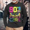 90S Girl 1990S Fashion Theme Party Outfit Nineties Costume Long Sleeve T-Shirt Gifts for Old Men