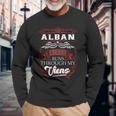Alban Blood Runs Through My Veins Long Sleeve T-Shirt Gifts for Old Men