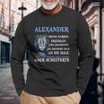 Alexander Löwen-Design Motivations-Langarmshirts mit Persönlicher Botschaft Geschenke für alte Männer