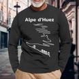 Alpe Dhuez Serpentinen France Radsport Langarmshirts Geschenke für alte Männer