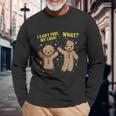 Baking Gingerbread Ugly Christmas Holiday Cool Long Sleeve T-Shirt Gifts for Old Men