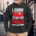 I Came To Get My Balls Wet Alkoholischer Bier-Pong Langarmshirts Geschenke für alte Männer