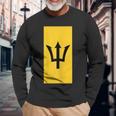 Barbadian Flag Barbados Independence Day Long Sleeve T-Shirt T-Shirt Gifts for Old Men