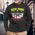 Beer Pong Champion Alkohol Trinkspiel Beer Pong Langarmshirts Geschenke für alte Männer
