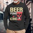 Beer Pong King Alkohol Trinkspiel Beer Pong Langarmshirts Geschenke für alte Männer