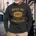 Best Of 1943 Jahrgang 80 Geburtstag Herren Damen Geschenk Langarmshirts Geschenke für alte Männer